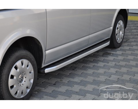 Пороги алюминиевые "New Star" для VW T5 (д.б.)